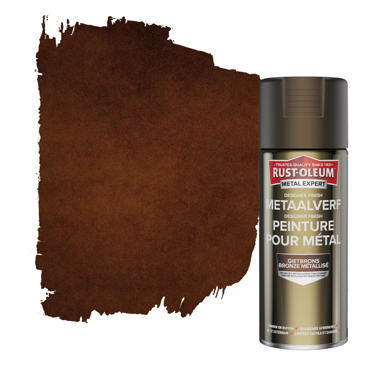 Rust-Oleum Designer Finish - Gietbrons - 400ml thumbnail 2