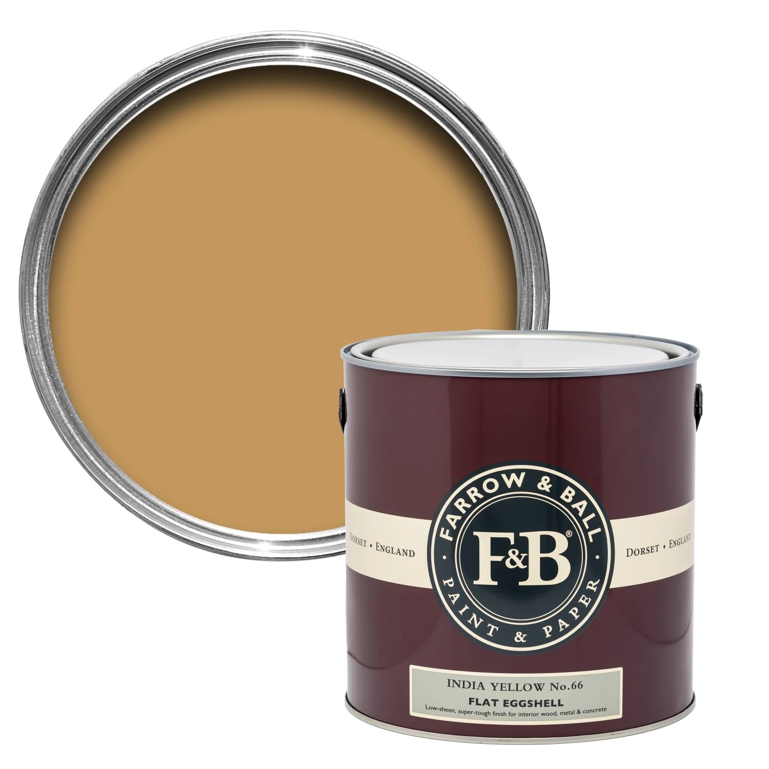 Farrow&Ball Flat Eggshell India Yellow No.66 - 5L