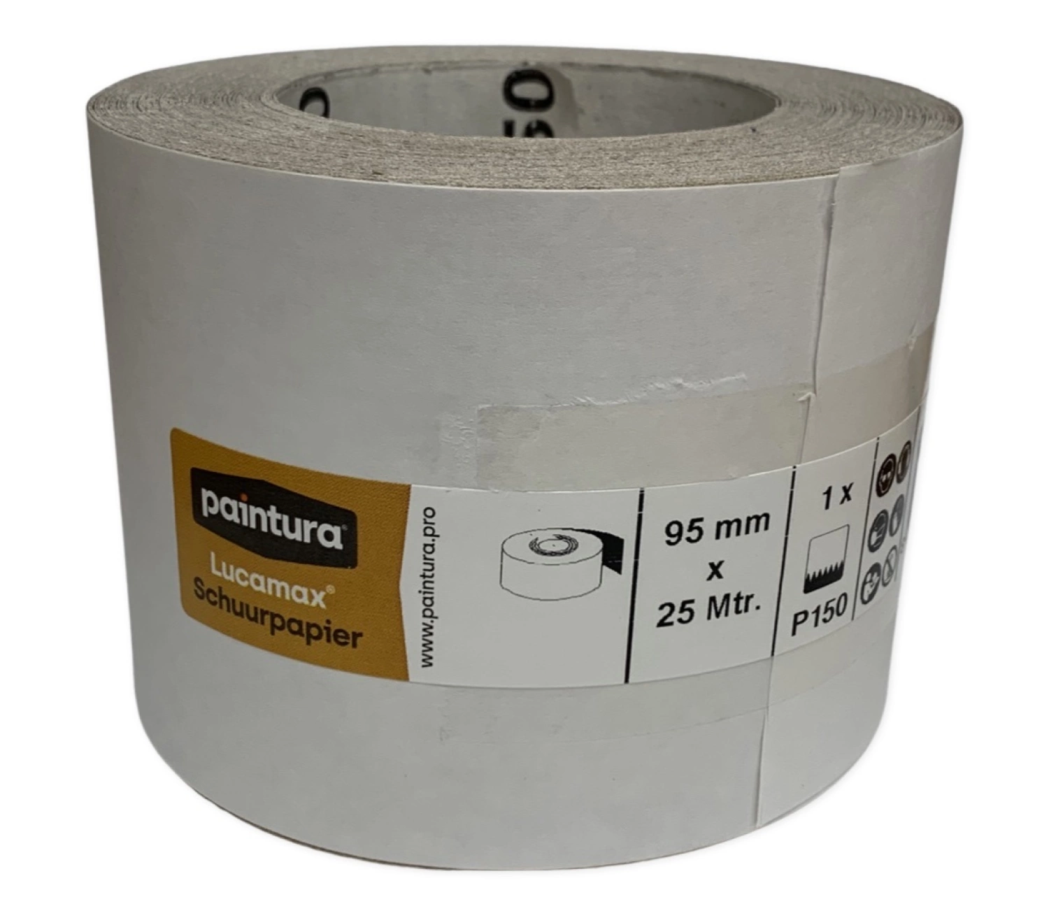 Paintura Lucamax Schuurpapier Rol - P150 - 95mmx25m