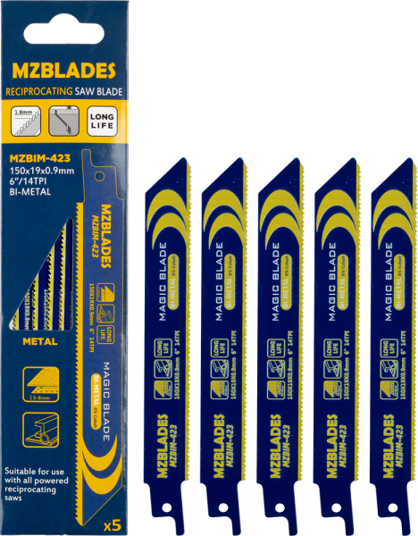 Multizaag MZBIM-423 Reciprozaagblad Bimetaal - 5 Stuks - Detailed view of the product