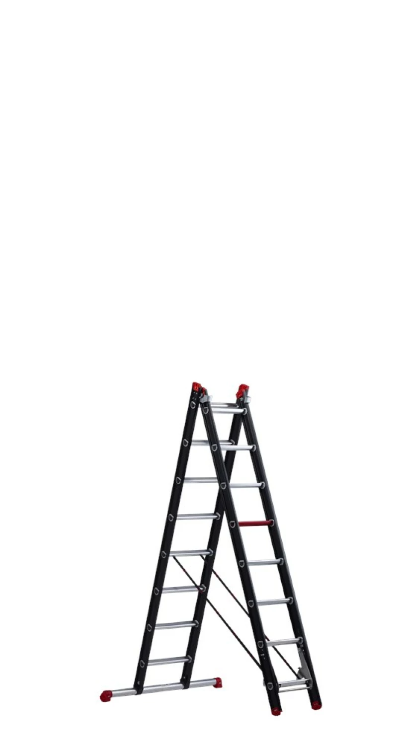 Altrex Mounter ZR 2040 Reformladder - Aluminium - 2 X 8 Sporten - Max. Werkhoogte 4,85m - Met Stabiliteitsbalk
