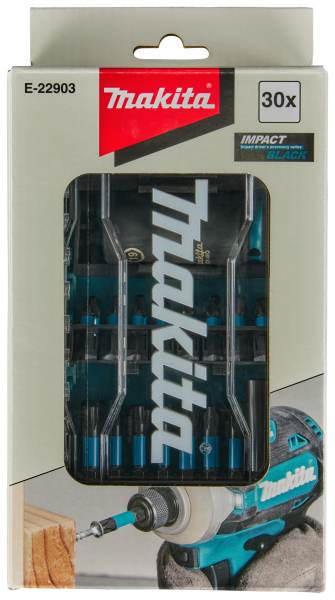 Makita E-22903 30-delige Schroefbitset Impact Black - Detailed view of the product