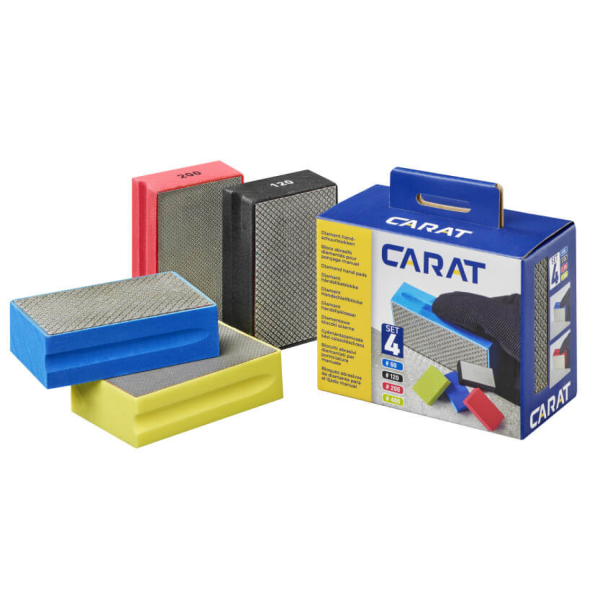 Carat EHPSET0400 4-pack Diamant Schuurblokken Set - K60, K120, K200, K400 - Detailed view of the product