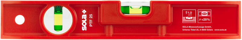 Sola PTF 25 Torpedo Waterpas - 250mm - Detailed view of the product