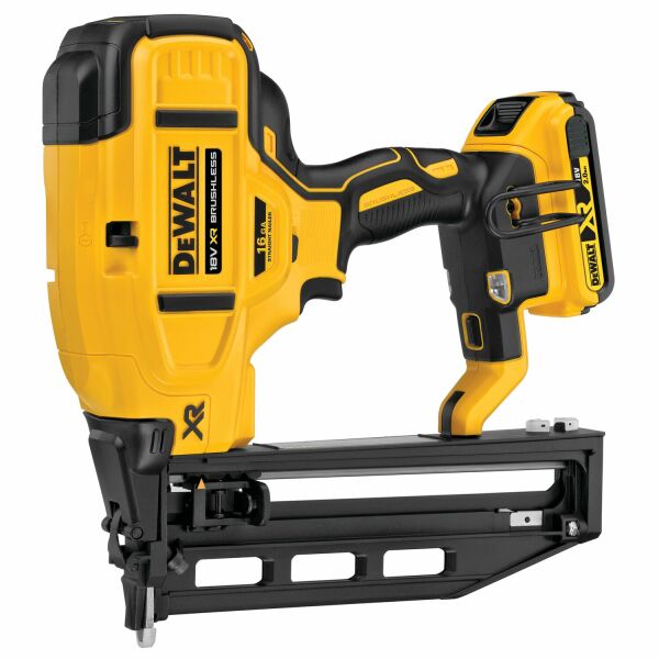 DeWALT DCN662D2-QW 18V Li-ion XR Accu Afwerktacker Set (2x 2.0Ah) In TSTAK - 32-64mm - Koolborstelloos - Detailed view of the product