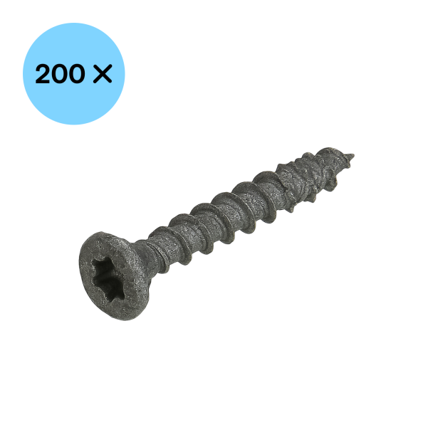 DynaPlus 0281.08.25201 Unischroef - TX20 - 4.0 X 30mm - Platkop - Voldraad - Gecoat (200st) - Detailed view of the product
