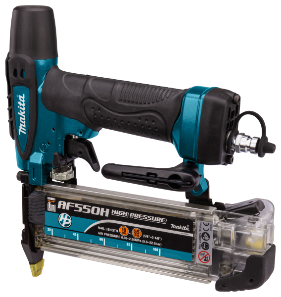 Makita AF550H High Pressure Afwerk Tacker In Koffer - 15-55mm - 9,8-22,6 Bar - Detailed view of the product