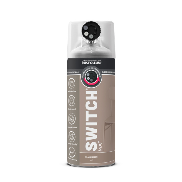 Rust-Oleum Switch Spuitlak - Mat Champignon - 400ml - Default image for the product