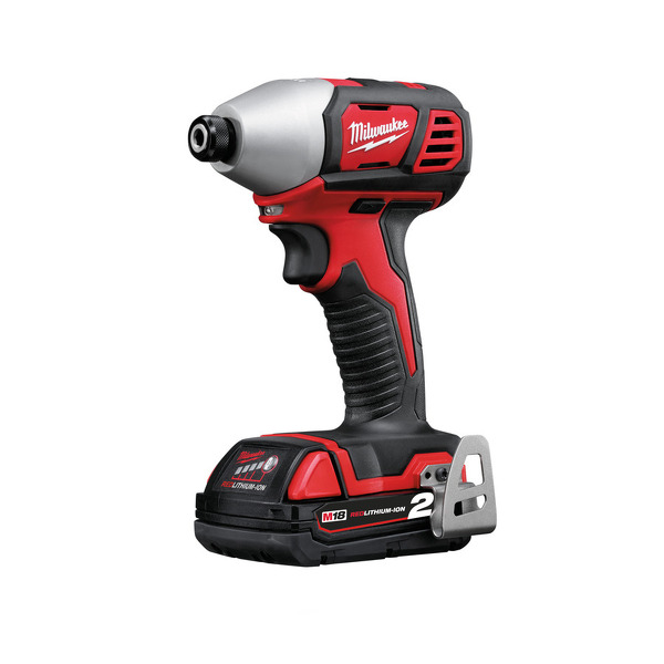 Milwaukee M18 BID-202C 18V Li-Ion Accu Slagschroevendraaier Set (2x 2.0Ah Accu) In Koffer