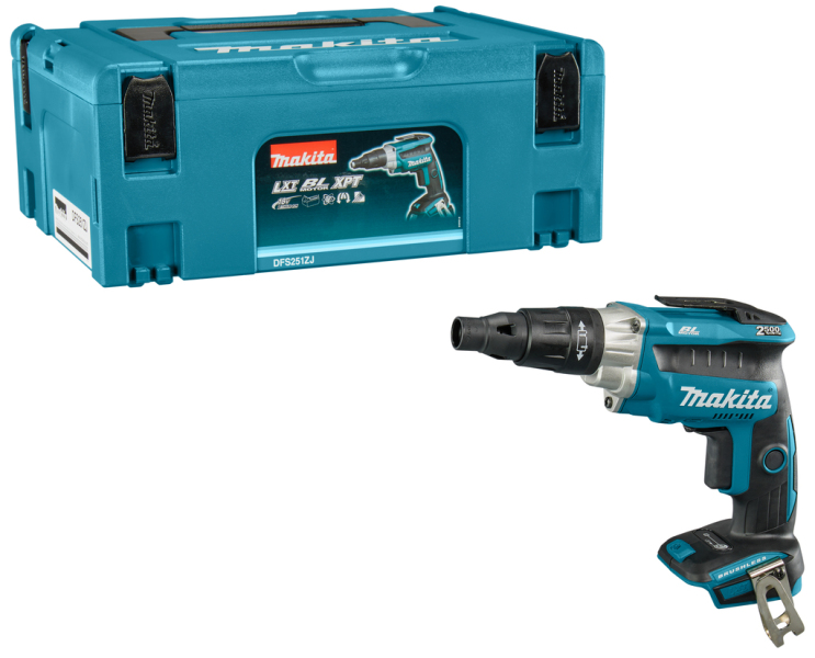 Makita DFS251ZJ 18V Li-Ion Accu Schroevendraaier Body In Mbox - Koolborstelloos - Detailed view of the product