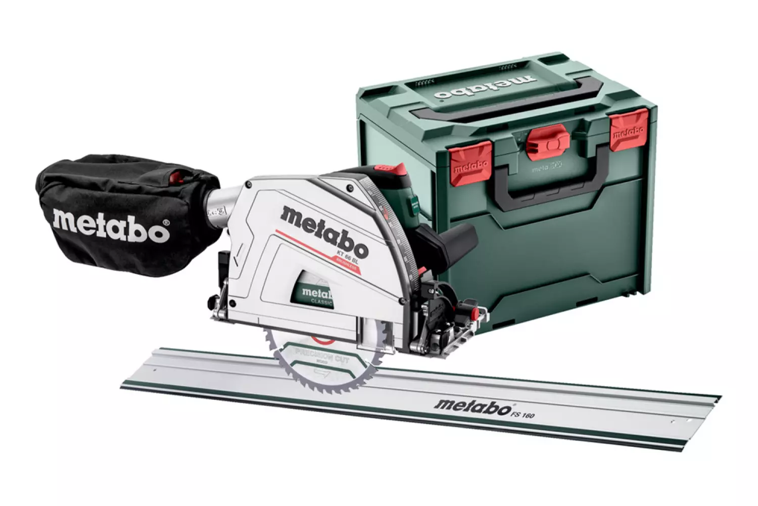 Metabo KT 66 BL Invalcirkelzaag In MetaBox Incl. FS 160 (1600mm) Geleiderail - 1200W - 165mm