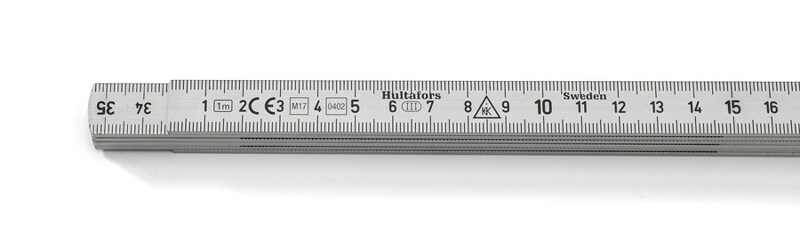 Hultafors A59-1-6 Duimstok - Aluminium - 1m - Detailed view of the product