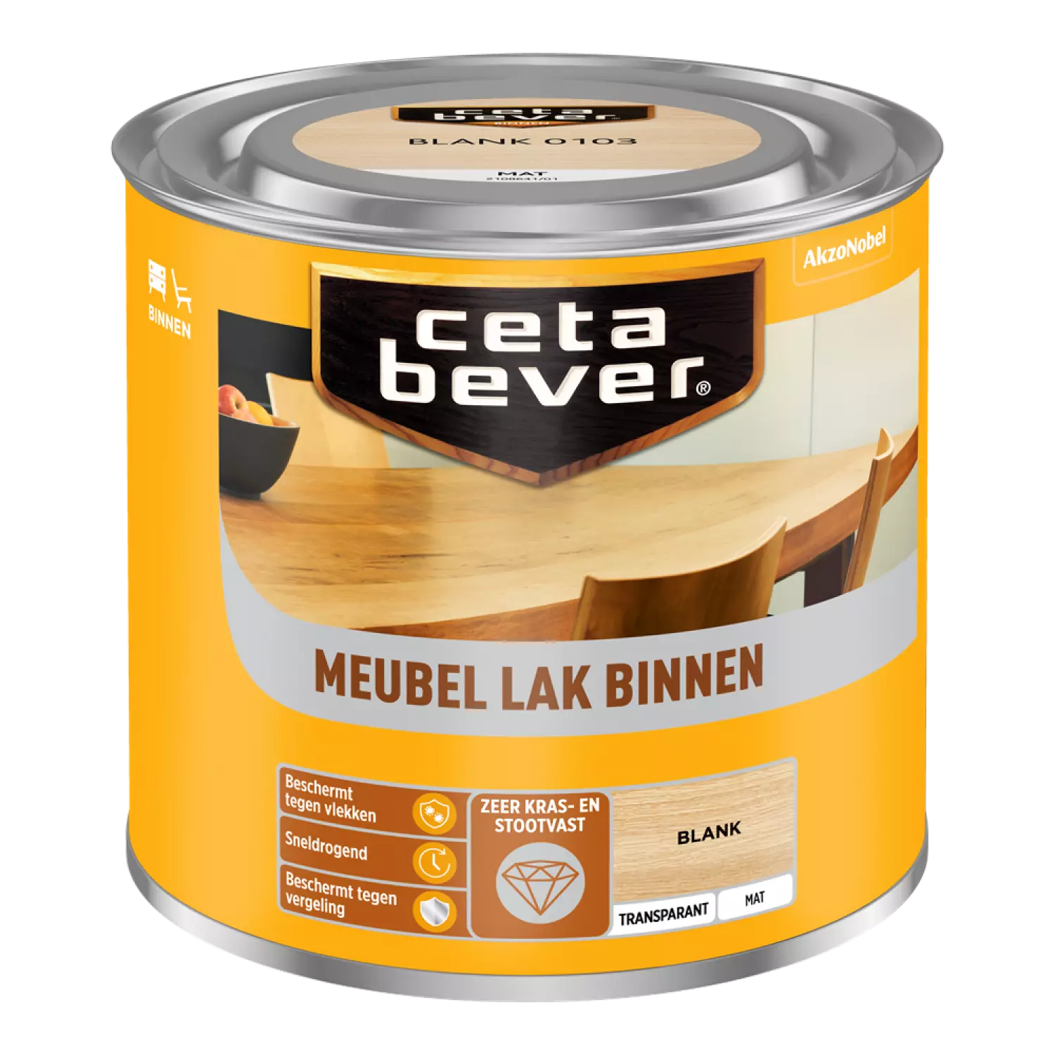 Cetabever Meubellak Transparant Mat - Blank - 250ml