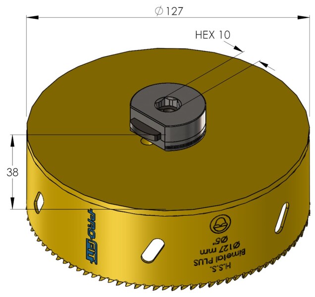ProFit 09051127 BiMetal Plus Gatzaag 127mm - Detailed view of the product