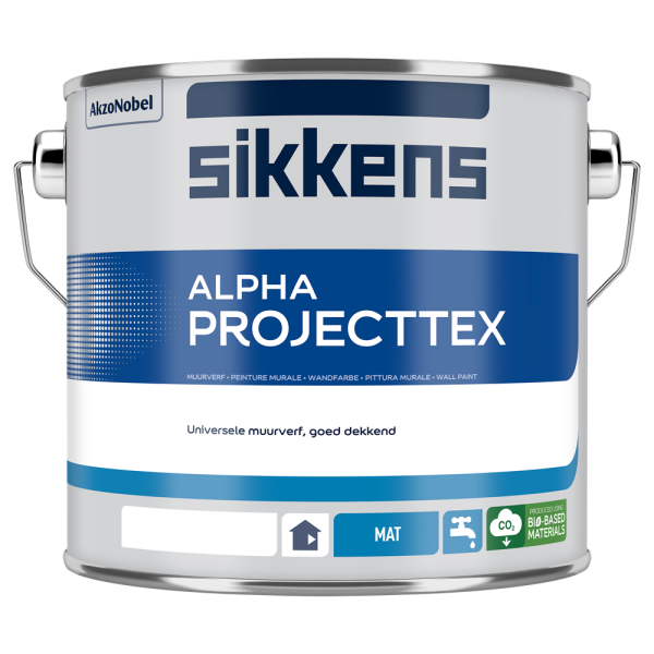 sikkens alpha projecttex wit 2.5 ltr