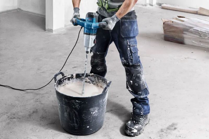 Bosch GRW 140 Mengmachine Met Menggarde 140mm - 1400W - M14 - Detailed view of the product
