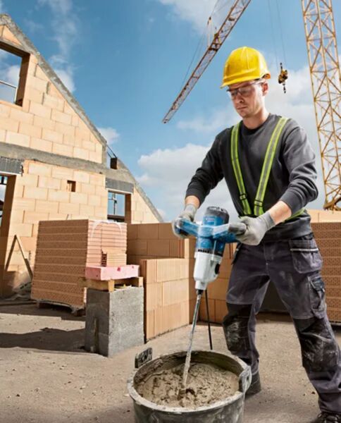 Bosch GRW 140 Mengmachine Met Menggarde 140mm - 1400W - M14 - Detailed view of the product