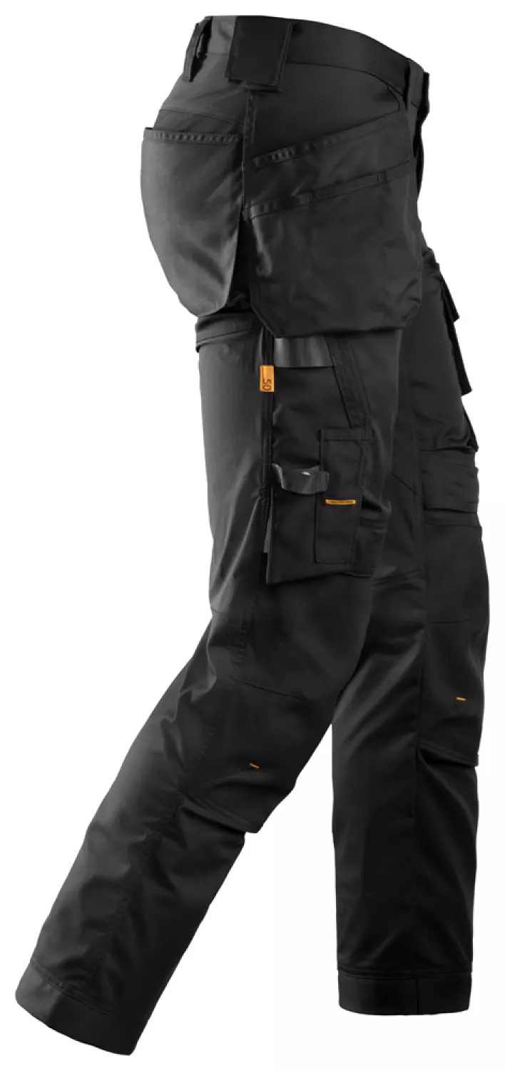 Snickers 6241 AllroundWork Stretch Werkbroek Met Holsterzakken - Zwart - Maat 54 thumbnail 4