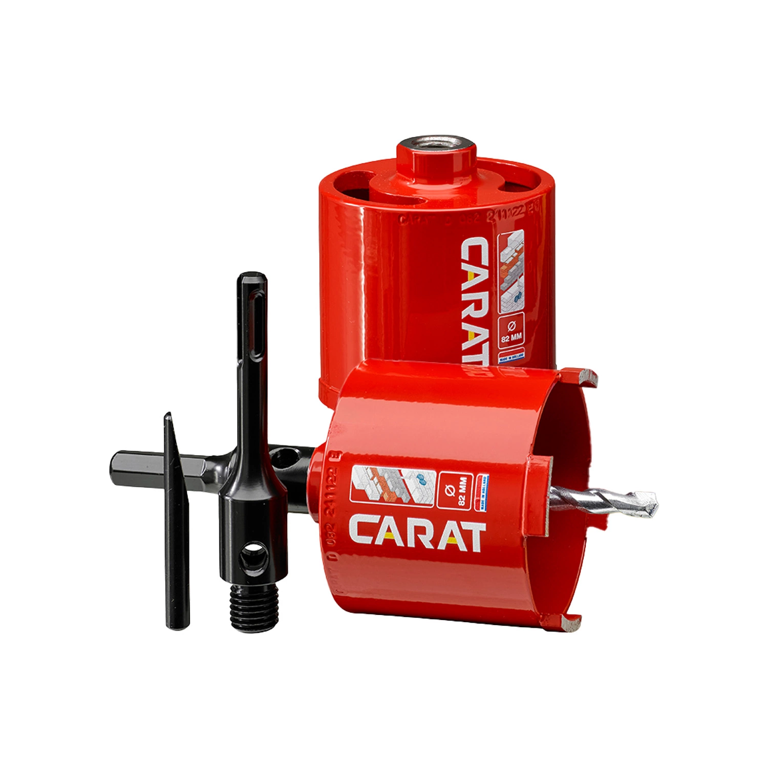 Carat HTS082EA25 2-pack Dozenboor ECO Voor Droogboren - 82 X 60mm M16 - Incl. Accessoires