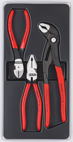 Knipex 00 20 10 3-delige Kracht Tangenset - Detailed view of the product