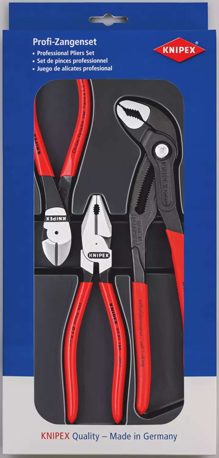 Knipex 00 20 10 3-delige Kracht Tangenset