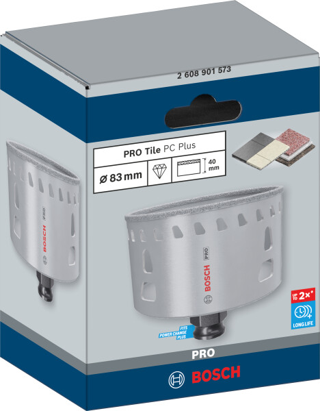 Bosch 2608901573 PRO Tile PC Plus Diamantgatzaag Voor Tegels - 83mm - Detailed view of the product