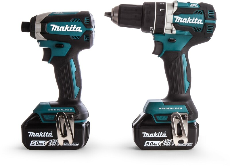 Makita DLX2180TJ 18V Li-Ion Accu Klop-/schroefmachine (DHP484)&Slagschroevendraaier (DTD153) Combiset (2x 5,0Ah Accu) In Mbox - Koolborstelloos - Detailed view of the product