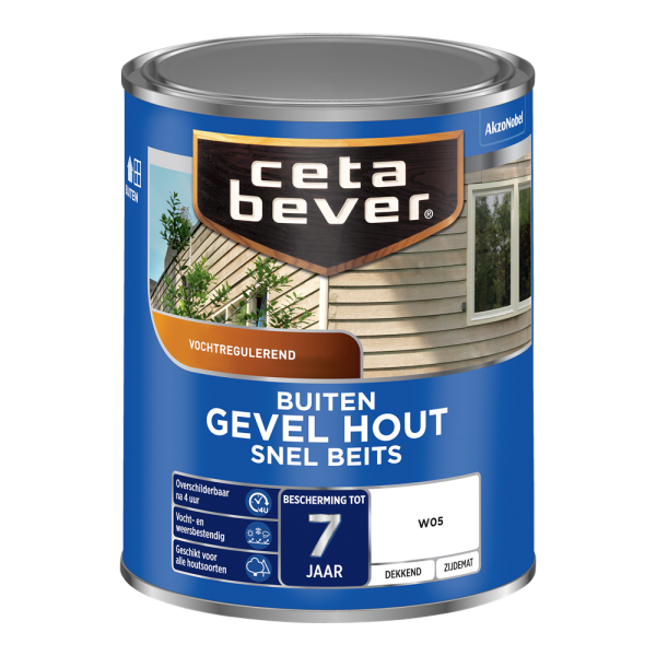 cetabever dekkende snel beits gevel en kozijn kleur 1 ltr