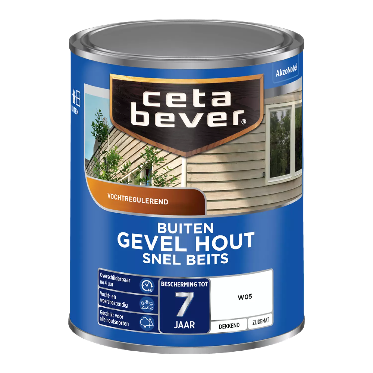 Cetabever Snelbeits Gevel Hout Dekkend - Op Kleur Gemengd - 1L