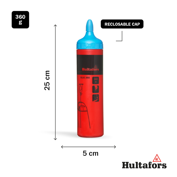 Hultafors Blauw 360 Slaglijnkrijt - Blauw - 360g - Detailed view of the product