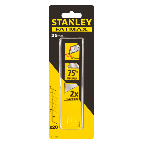 Stanley 3-11-725 FatMax Reserve Afbreekmessen - 25mm (20st) - Detailed view of the product