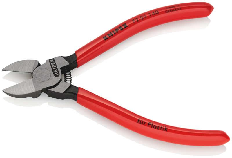 Knipex 7201140 Zijsnijtang Voor Kunststof - 140mm - Detailed view of the product
