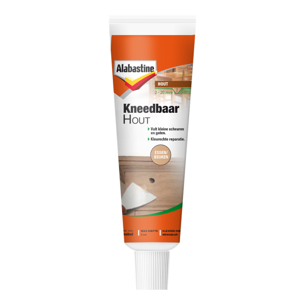 Alabastine Kneedbaar Hout - Pasta - Hout Essen/Beuken - 75g - Default image for the product