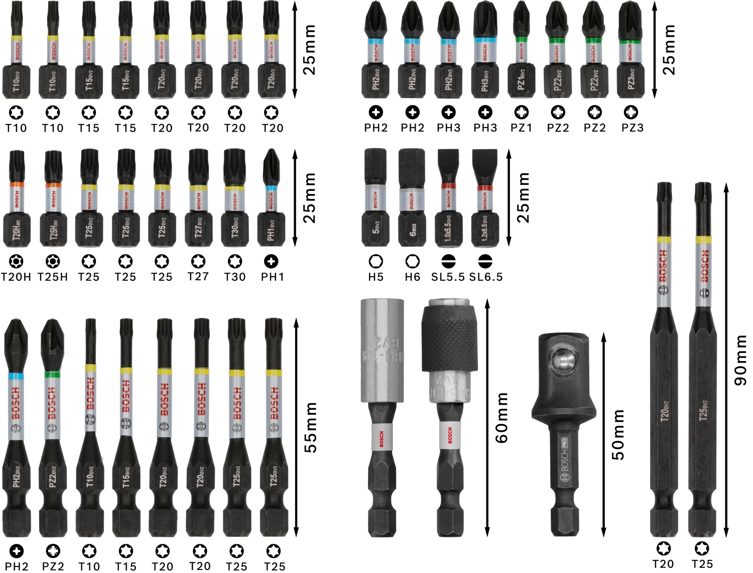 Bosch 2608521U78 41-delige PRO Impact Schroefbitset thumbnail 4