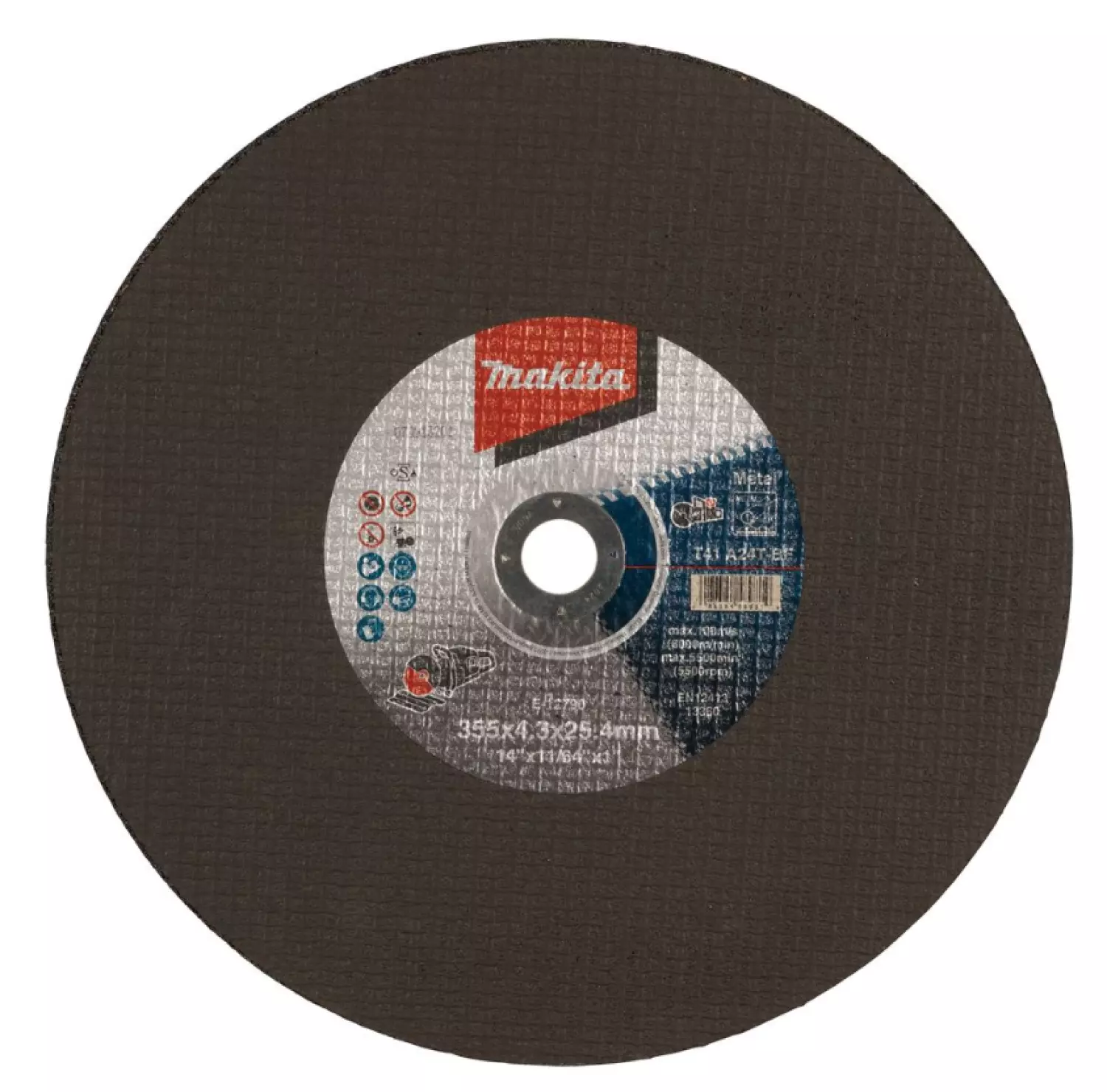 Makita E-12790-5 Doorslijpschijf (5st) - 355x25,4x4,3mm - Metaal