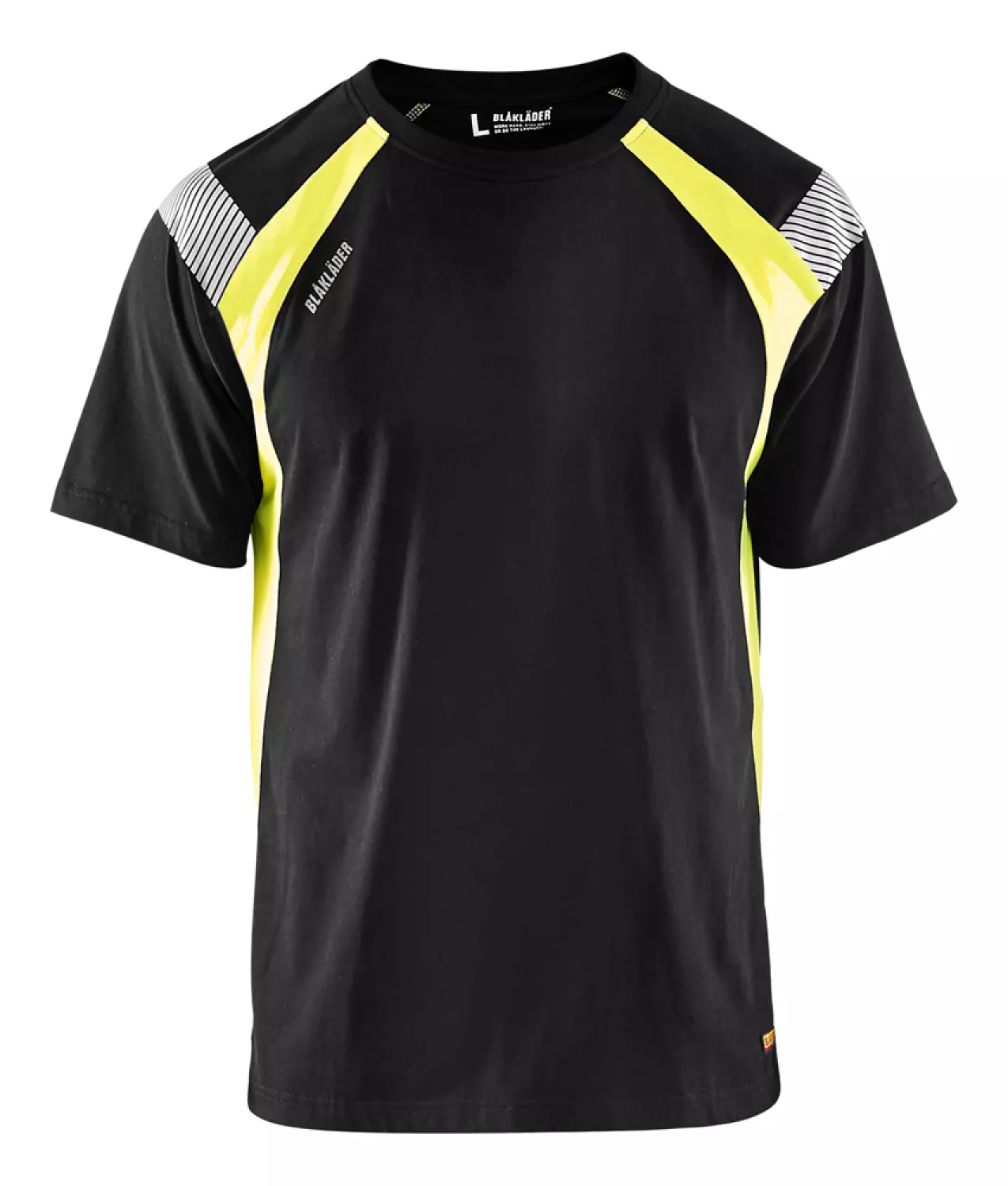 Blåkläder 3332 T-shirt Visible Zwart/geel - XL