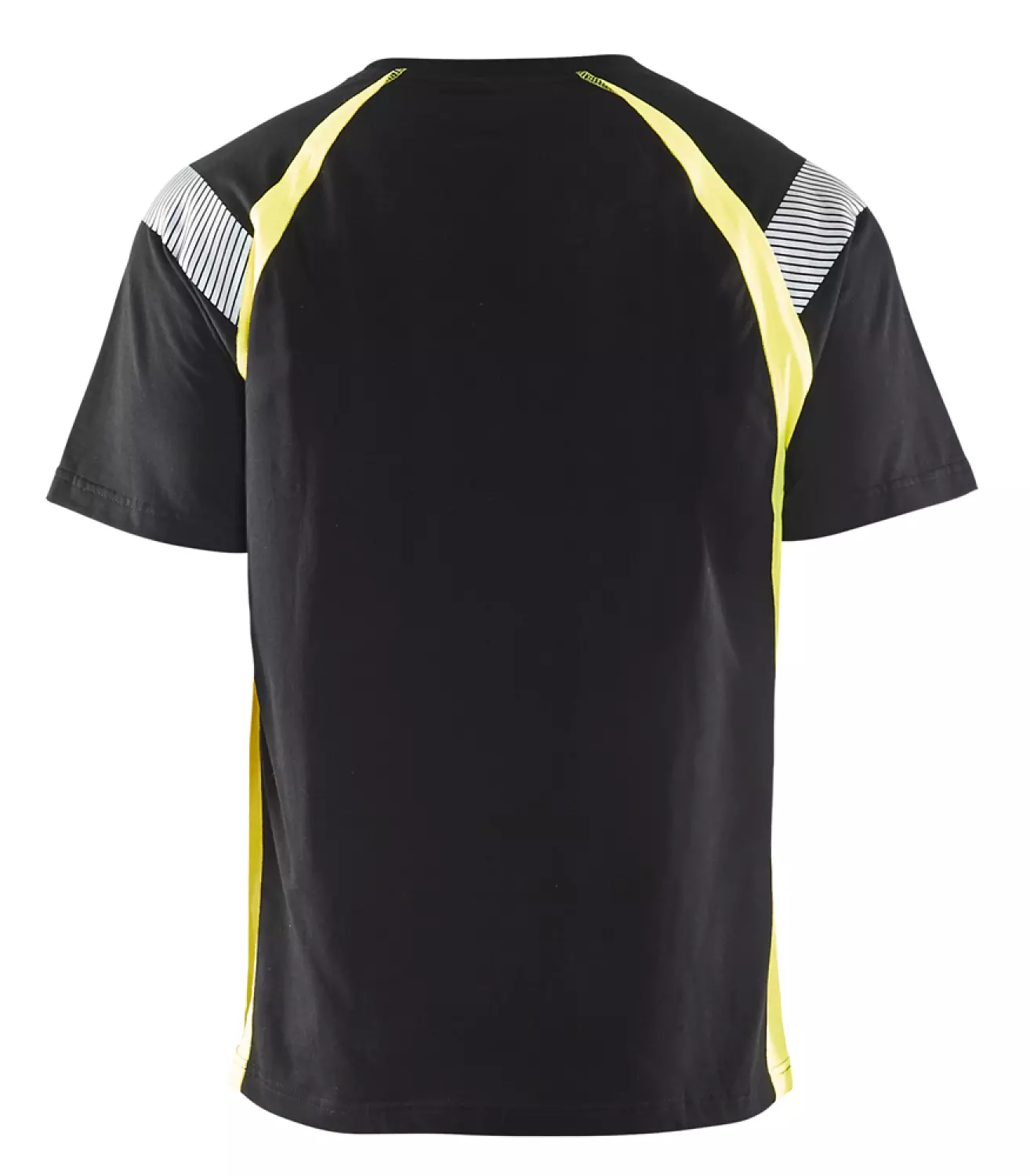 Blåkläder 3332 T-shirt Visible Zwart/geel - XL thumbnail 2