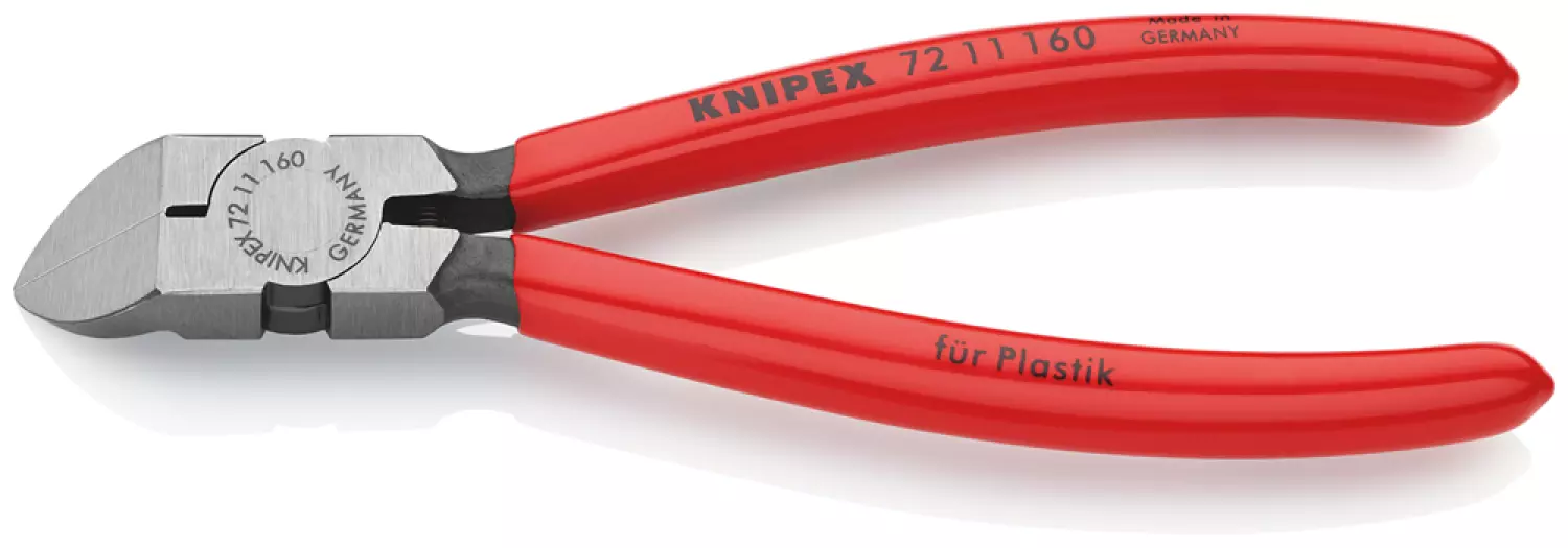 Knipex 7211160 Zijsnijtang Voor Kunststof - 160mm
