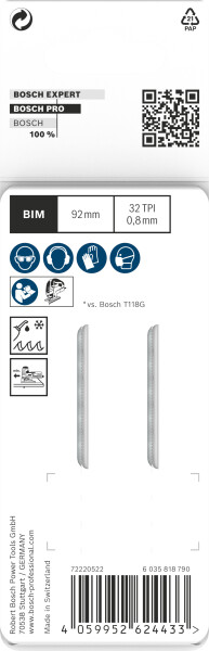 Bosch 2608655094 PRO T121GFC Decoupeerzaagblad Thin - Metaal (2st) - Detailed view of the product