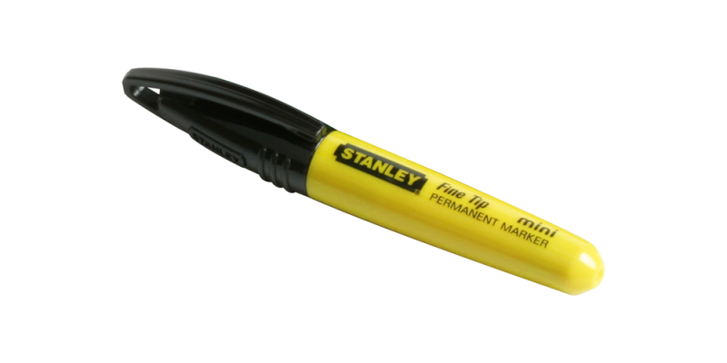 Stanley 1-47-324 Markeerstift Mini - Zwart - Detailed view of the product