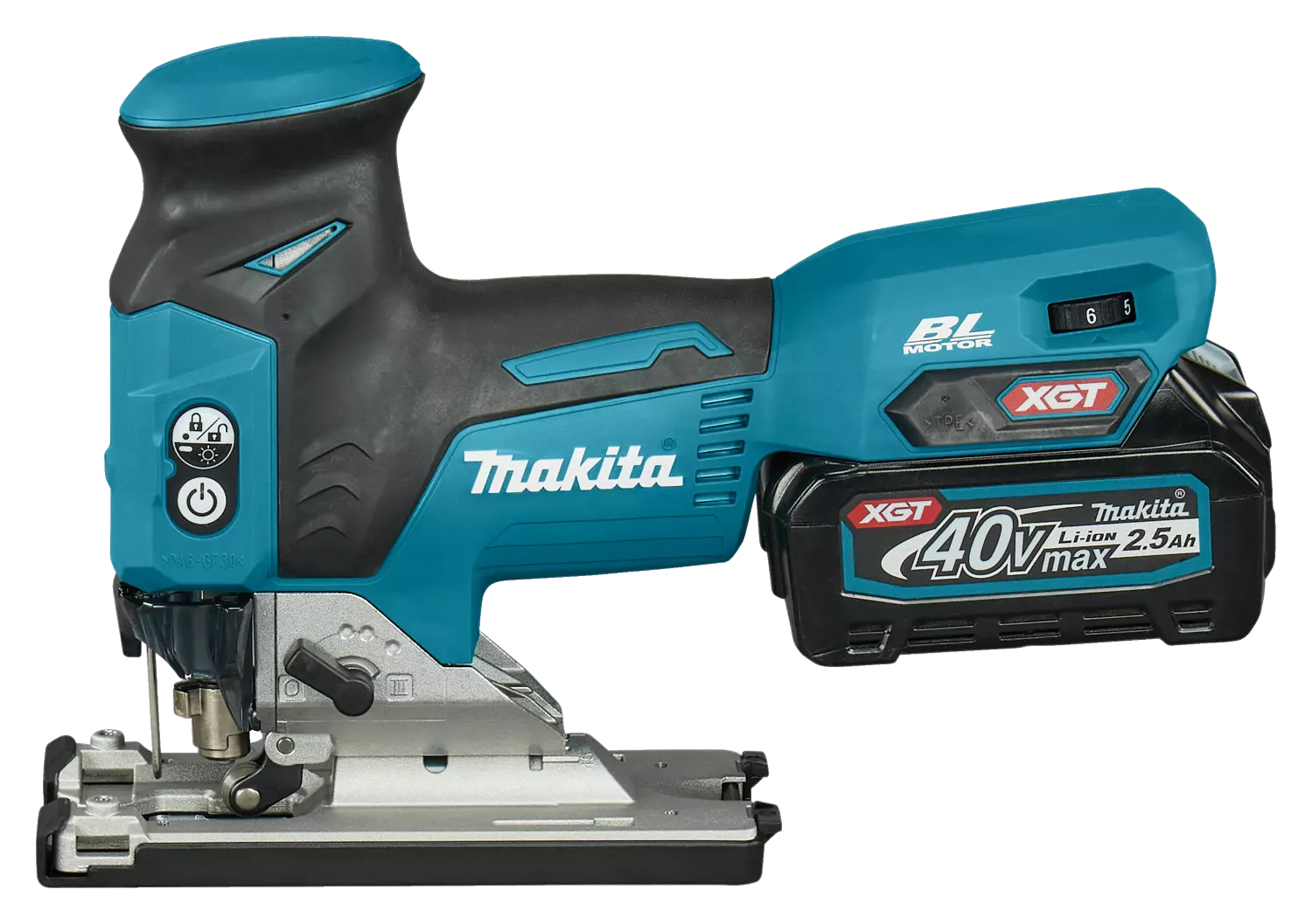 Makita JV001GD201 XGT 40V Max Li-ion Accu Decoupeerzaag Set In Mbox - Ergonomische Greep thumbnail 2