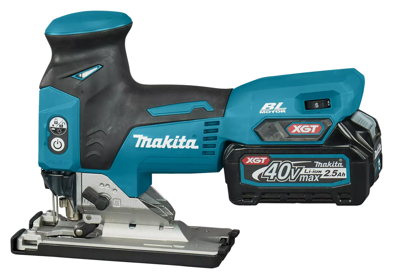 Makita JV001GD201 XGT 40V Max Li-ion Accu Decoupeerzaag Set In Mbox - Ergonomische Greep thumbnail 3