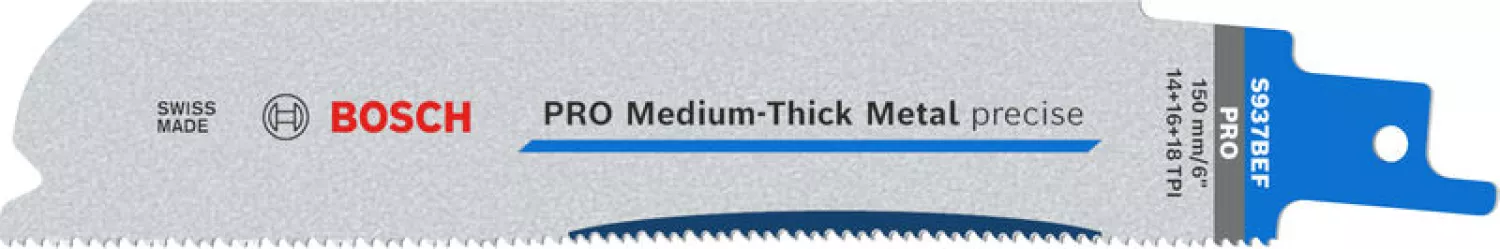 Bosch 2608658991 / S937BEF PRO Reciprozaagblad - Metaal - 150mm (5 St.)