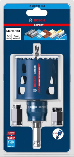 Bosch 615997674 EXPERT Gatenzaag Starterkit Tough Material + Marker - 68mm - Detailed view of the product