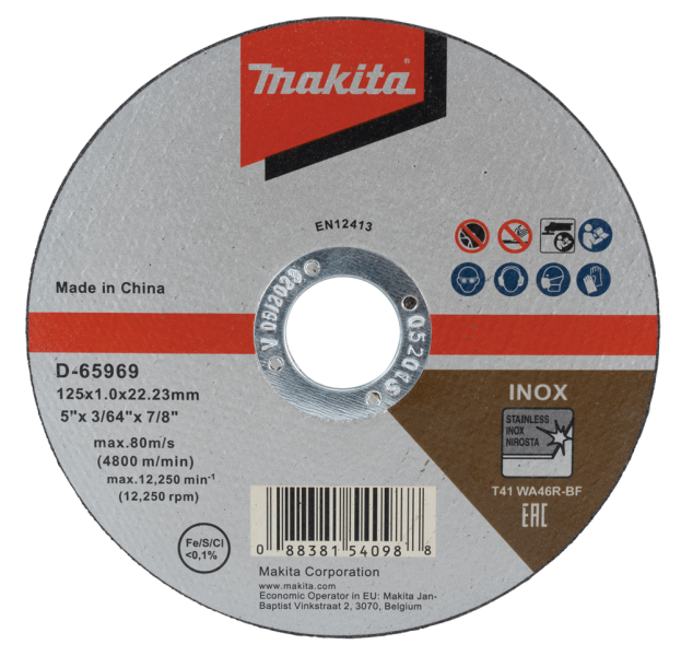 Makita D-65969-12 Doorslijpschijf RVS (12st.) - Detailed view of the product