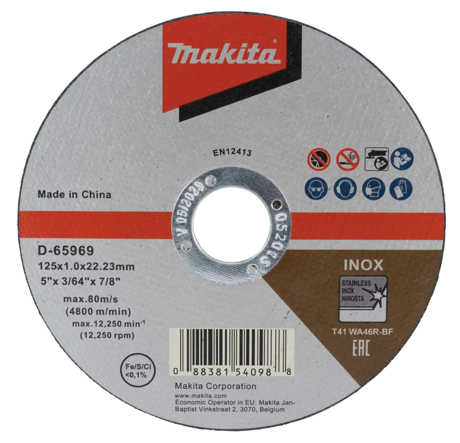 Makita D-65969-12 Doorslijpschijf RVS (12st.) thumbnail 3