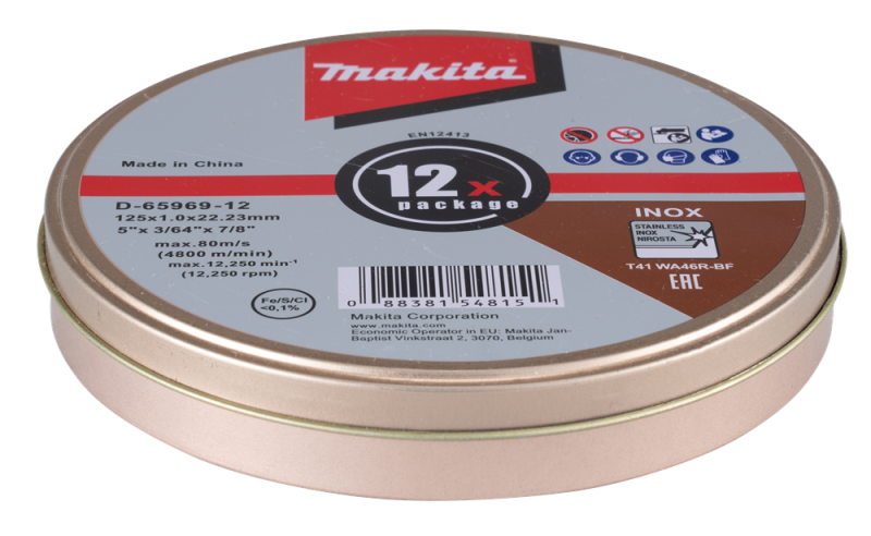 Makita D-65969-12 Doorslijpschijf RVS (12st.) - Detailed view of the product