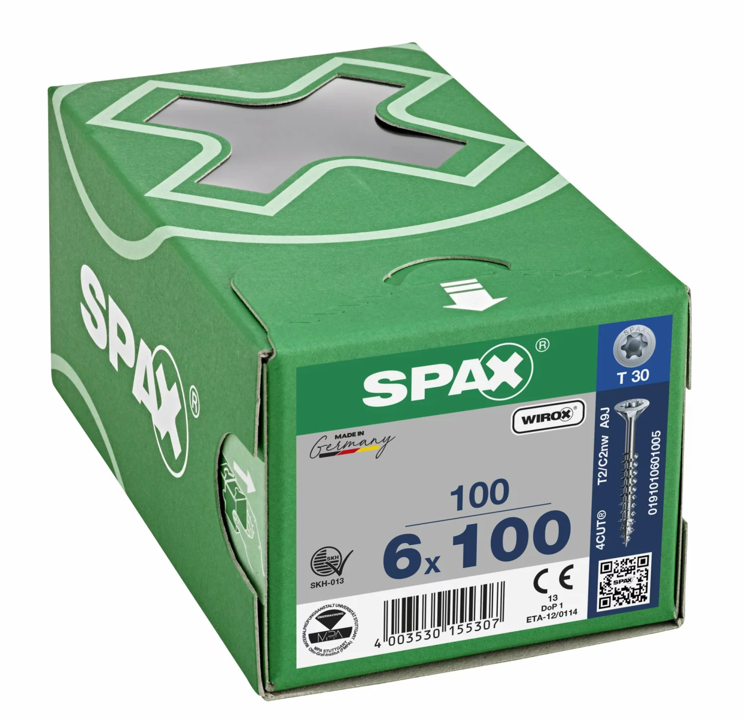 SPAX Universele Schroeven Verzonken Kop - Deeldraad - T20 - 6.0x100 Mm (100st) thumbnail 4