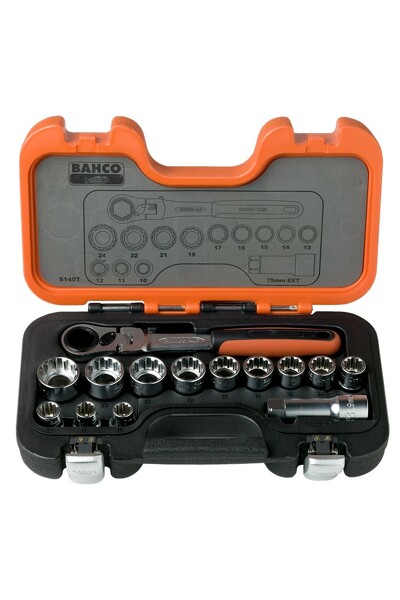 Bahco S140T 14-delige Doorsteek Doppenset