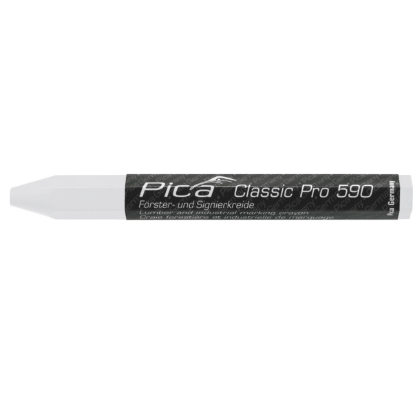 Pica 590/52 Markeerkrijt Pro - Wit - 12x120mm (12st) - Detailed view of the product